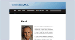 Desktop Screenshot of clemensloewphd.com